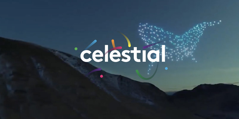 Celestial's drones creating a whale visual